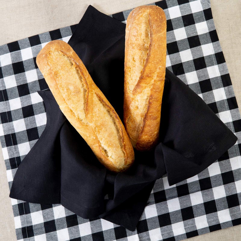 COTTON CRAFT Cloth Napkins - Set of 12 Solid Color Cotton Everyday Lunch Dinner Napkin - Halloween Fall Christmas Holiday Birthday Party Gift Soft Washable Reusable Napkin - Oversized 20 x 20 - Black - Image 4